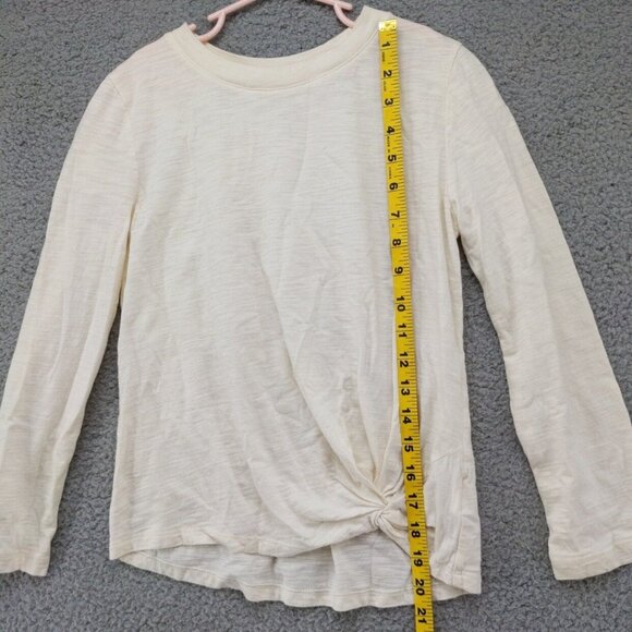 GAP Kids Supersoft Top Girls Cream Long Sleeve Pullover Size M - Picture 4 of 6